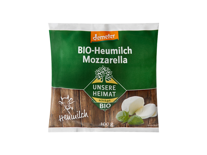 Unsere Heimat Bio Heumilch Mozzarella