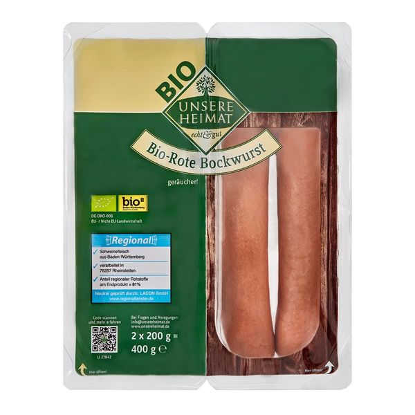 Bio-Rote Bockwurst