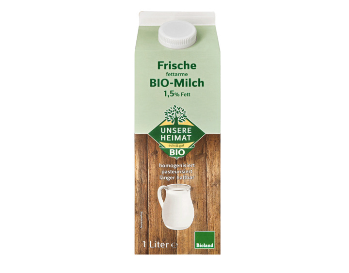 Unsere Heimat Frische Bio Milch