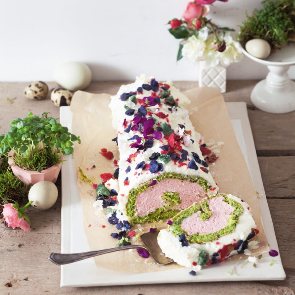 Himbeer-Vanille-Rolle Himbeer-Vanille-Rolle