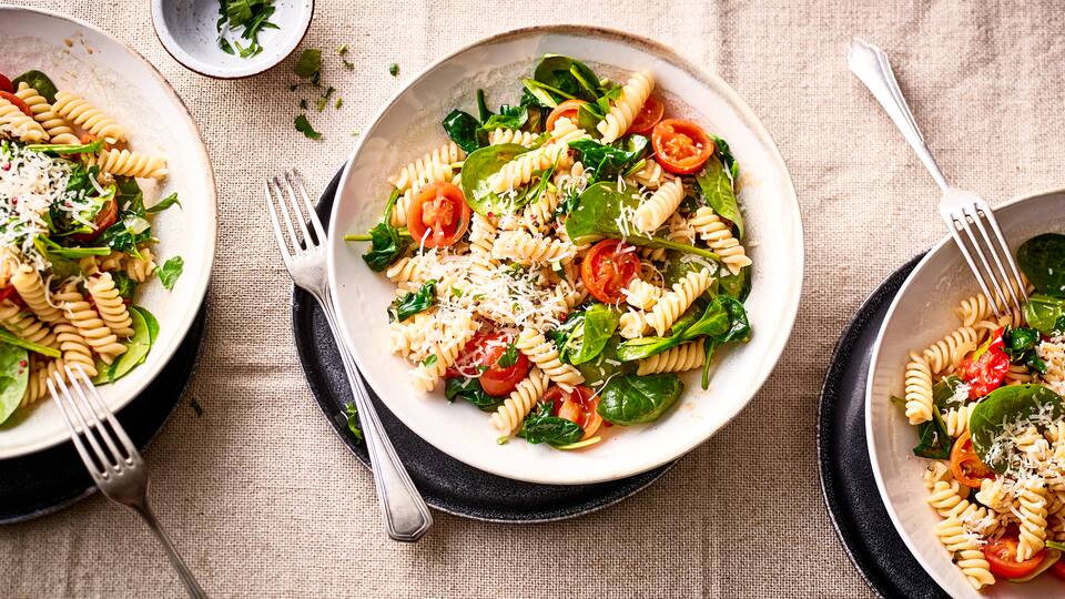 Tomaten-Spinat-Pasta Tomaten-Spinat-Pasta
