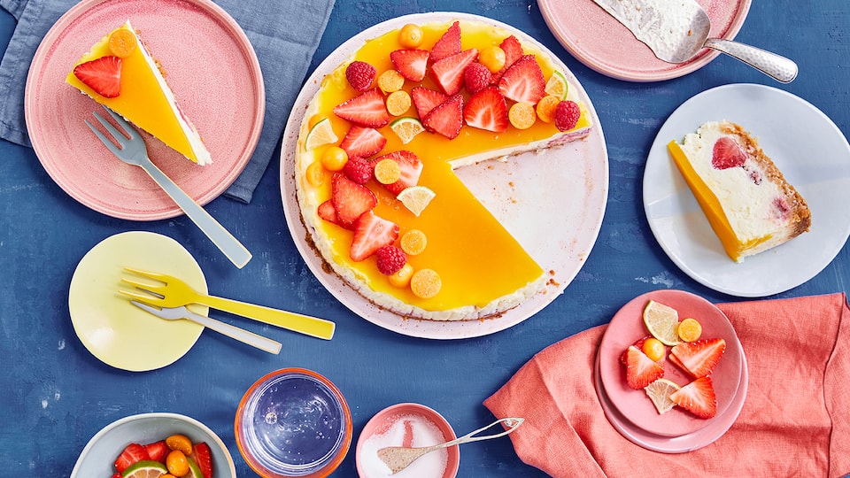 Erdbeer-Maracuja-Cheesecake Erdbeer-Maracuja-Cheesecake