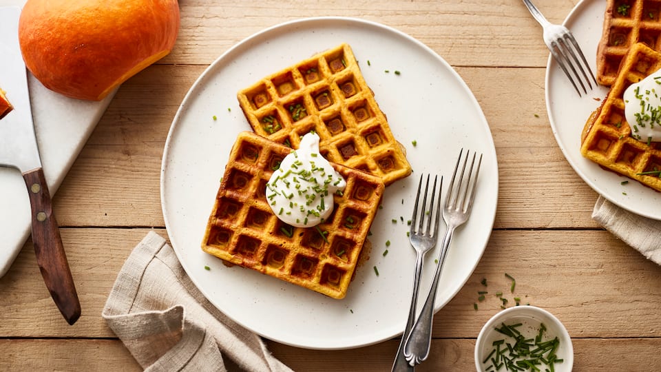 Kürbiswaffeln Kürbiswaffeln